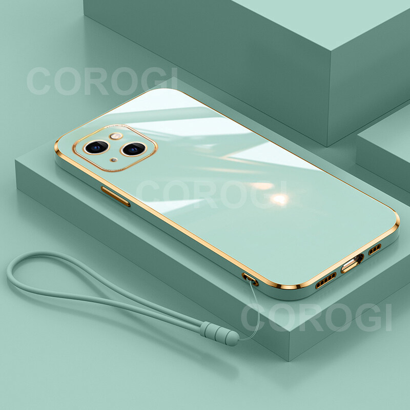 Topme Custodia In Silicone Per OPPO A52 / A72 / A92 (6.5 Pollici) - Cover Morbida TPU Con Bordo Dorato, Colore Rosa - 3
