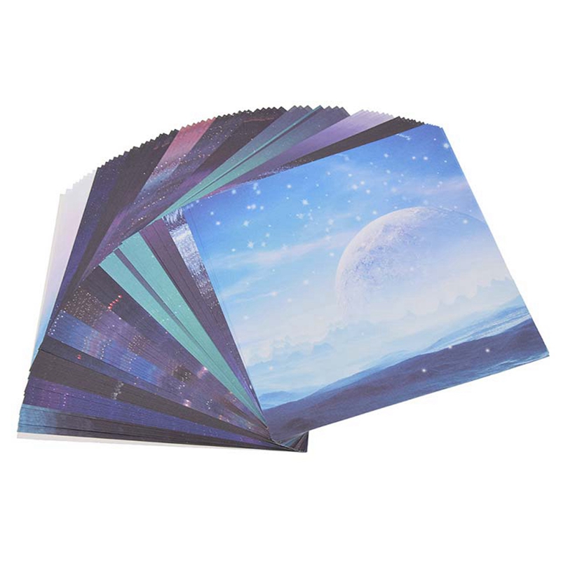 【Yurui】NYT Sheets Scrapbooking Origami Paper Art Background Paper Card & 6 Pcs 4 Gradient Fingerprint Stamp. 
