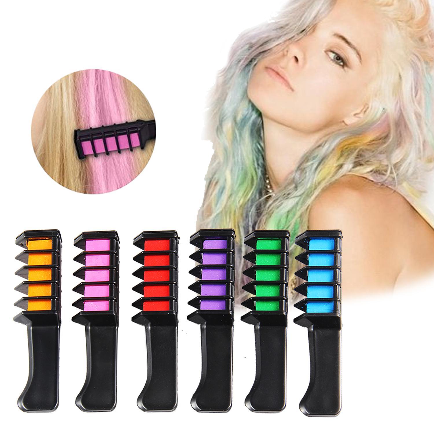 Topsky Temporary Hair Chalk Comb Non Toxic Washable Hair Color