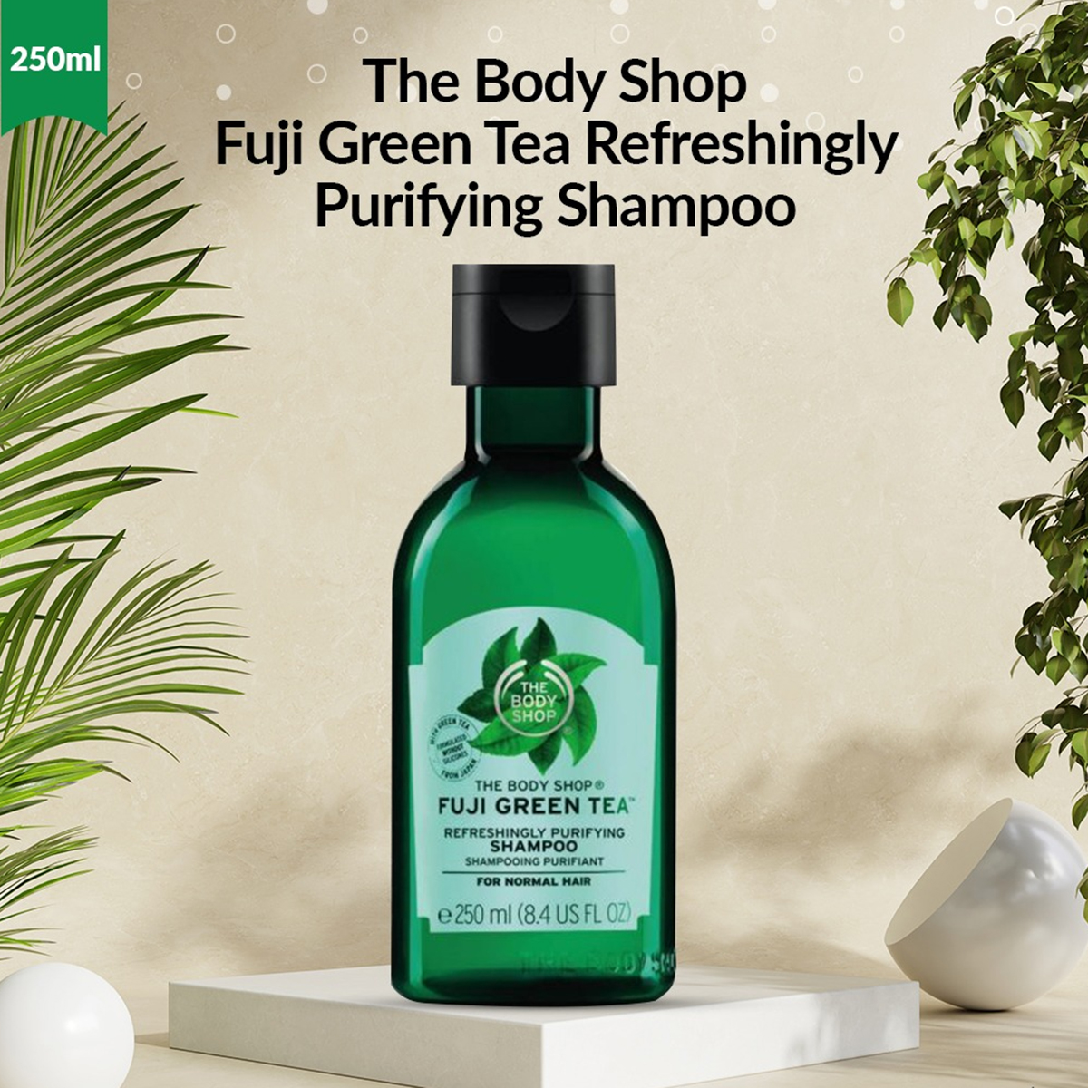 The Body Shop Fuji GreenTea Refreshingly Purifying Shampoo,250ml. 