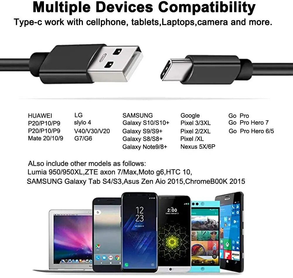 Micro USB Cable tab Charger Cable Cord for Samsung Tab E S2 3 4 S3 S4 S5 S6 S7 J5 J7 A3 A5 NOTE 2 3 4 5 G530 C8 C7 Phone Cable. 