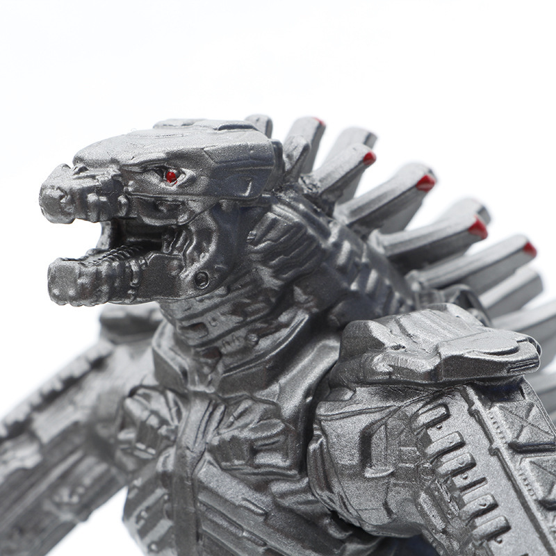 Mechanical Godzilla Anime Handmade Model Enamel Doll Monster Toy Simulation Dinosaur Quitola Ornament. 