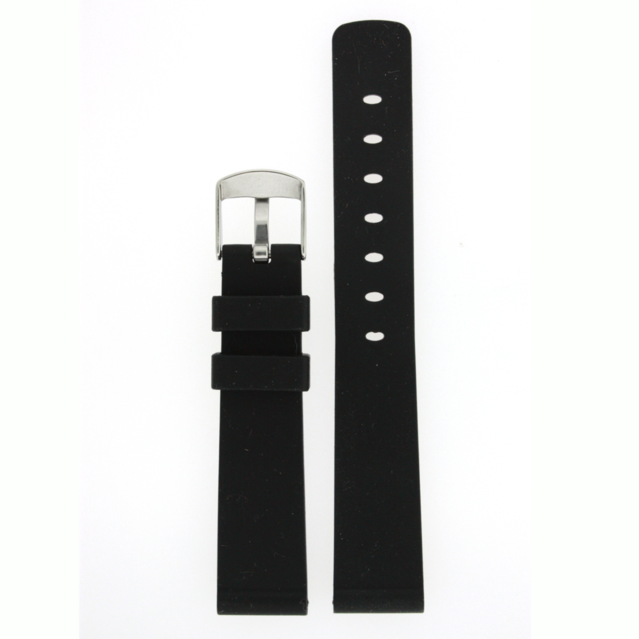 20mm Silicone Watch Strap black