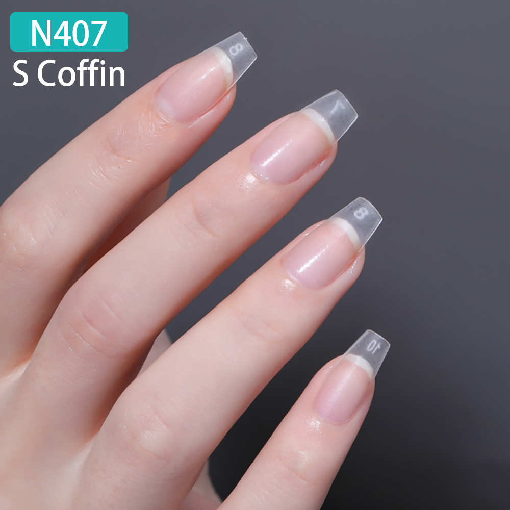 FILI Artificial Nail XS/S/M/L Short Press On Nails Gel Tips Almond Coffin Square Nails Extension System Acrylic Gel X Tip. 