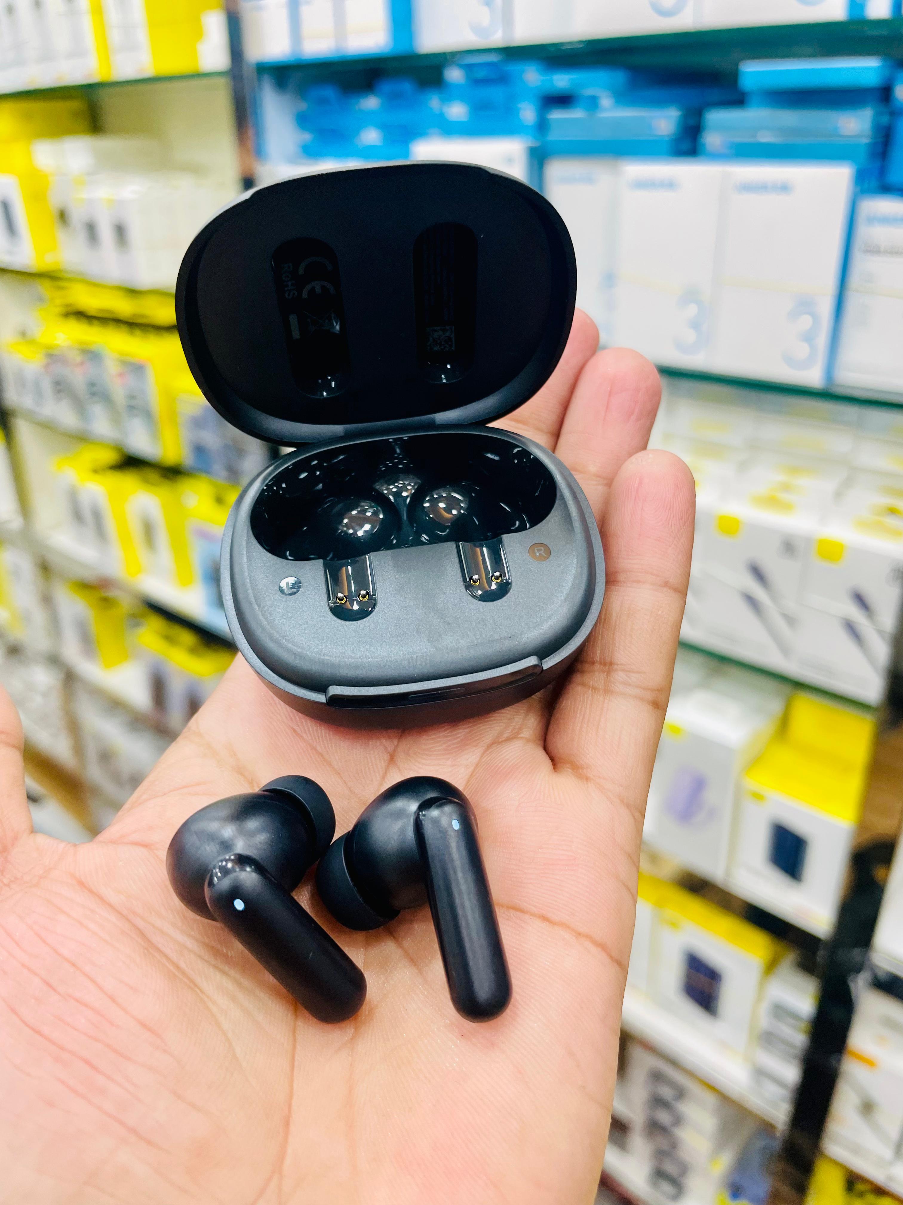 QCY MeloBuds N30 (HT16) 45dB ANC Earbuds, Dual Device Connection Mode, Ai Noice Cancelling for calling. 
