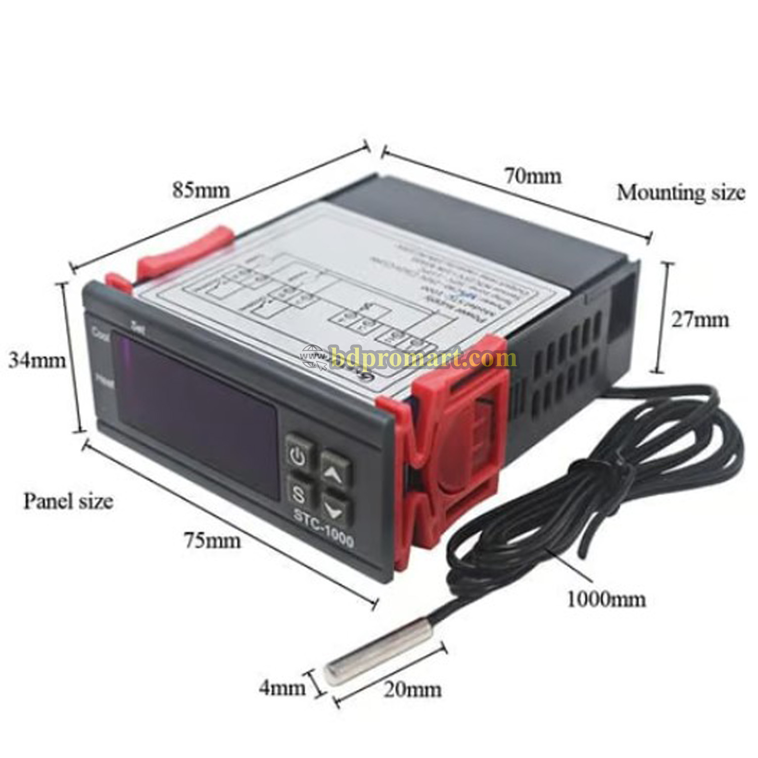 220V STC-1000 Digital LCD Temperature Controller Sensor for Poultry Farm Aquarium Hatching Seafood machine electronic Thermostat Control. 