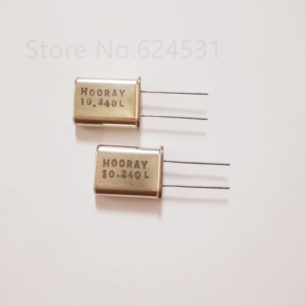 10pcs HC-49U 10.240MHZ Passive Inline Crystal 10.24M 10.240M DIP 2P Resonator. 