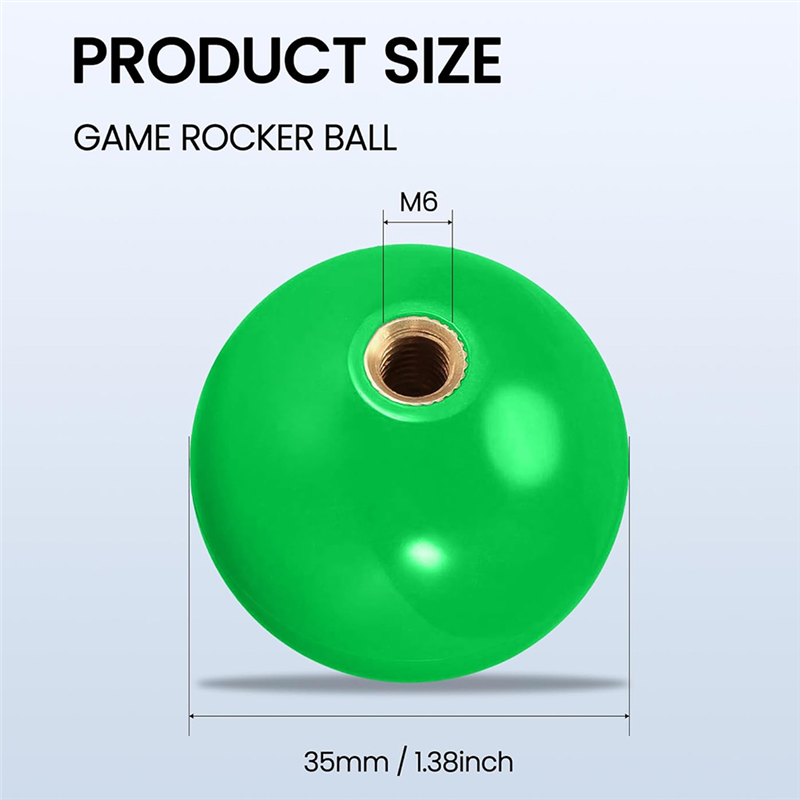 5-Pack 35MM Joystick Ball Tops M6 Easy-Install Arcade Game PC Game Joysticks Replacement Accessories Parts 5 Color. 