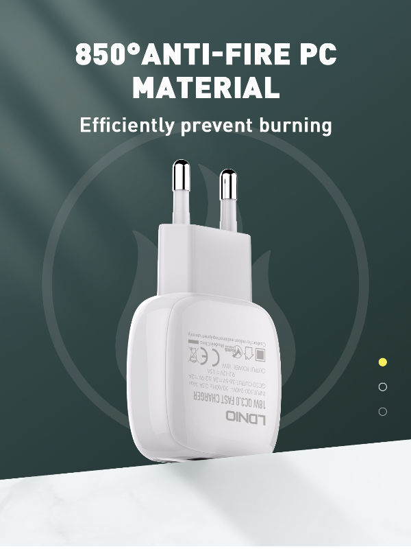For Samsung Galaxy M01 A01 A7 A7 (2016) J8 J7 J5 7 Prime J5 Prime J7 Pro  LDNIO A1306Q (ORG) QC3.0 EURO Plug 1 USB Port 18W (Max) Fast Charger + Micro USB Data Charging Cable. 