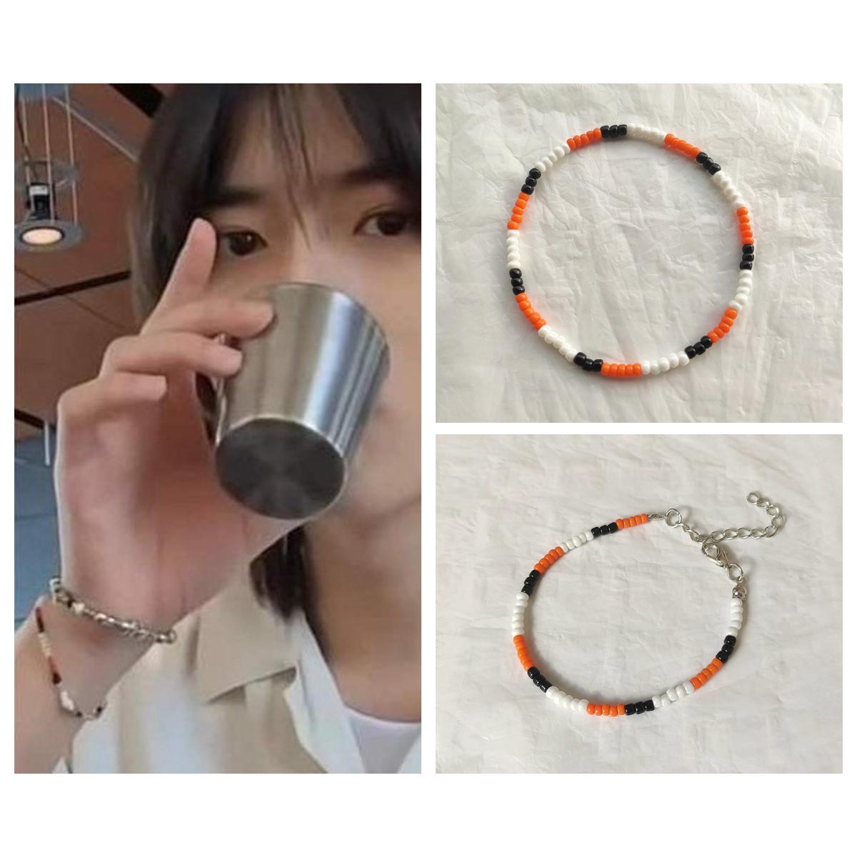 K-POP・アジア BEOMGYU BLACK BRECELET K-POP・アジア BEOMGYU BLACK BRECELET Kpop TXT Beomgyu Same