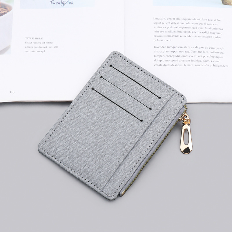 (New) unisex card holder wallet zipper card holder key bag slim ID card holder mini cards Holder