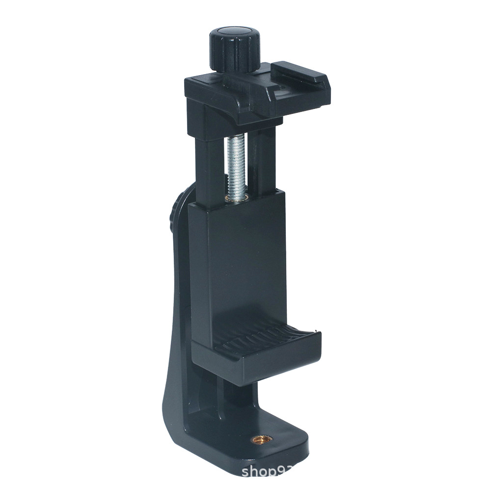 Live phone clip Horizontal and vertical selfie stick 360° rotation clip Triangle bracket fixed tripod clip