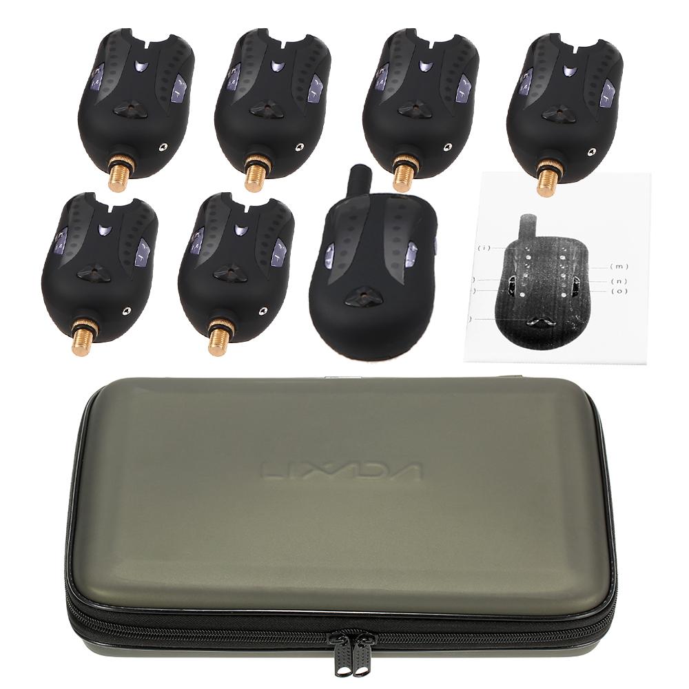 Digital Fishing Alarm Fishing Bite Alarms Set Fishing Receiver Sound Alert Kit Alarm Indicator with Portable Case. 