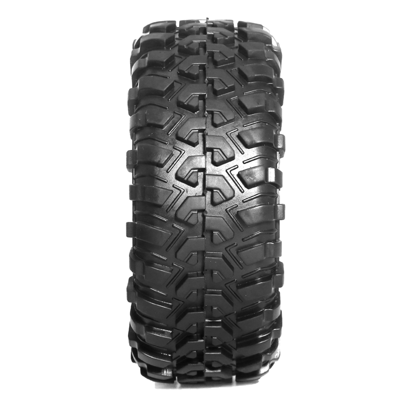 Tire Set for 1/10 RC Crawler Car Axial SCX10 Wraith RR10 Capra,Orange. 