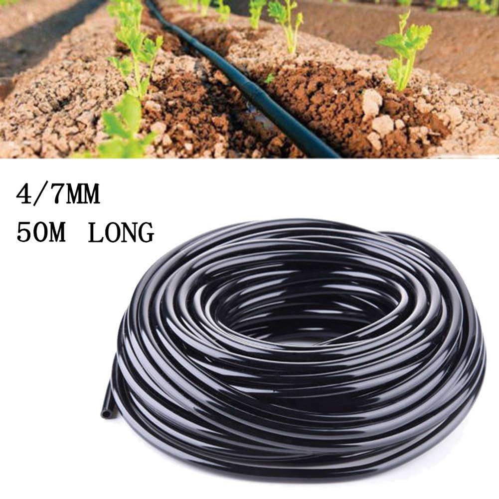200 Pcs Adjustable Irrigation Sprinkler Drip Irrigation System & 1 Roll 50M 4/7mm Hose Drip Garden Irrigation System. 