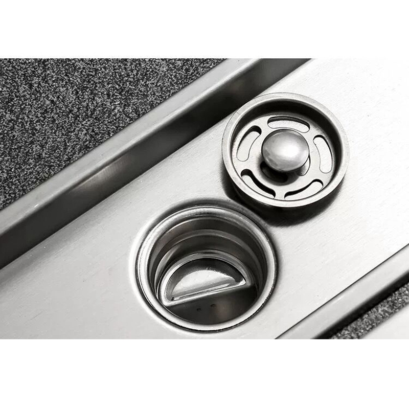 Rectangular Linear Shower Floor Drain Long Linear Drainage Channel Drain for Hotel Bathroom Kitchen Floor 20cm. 
