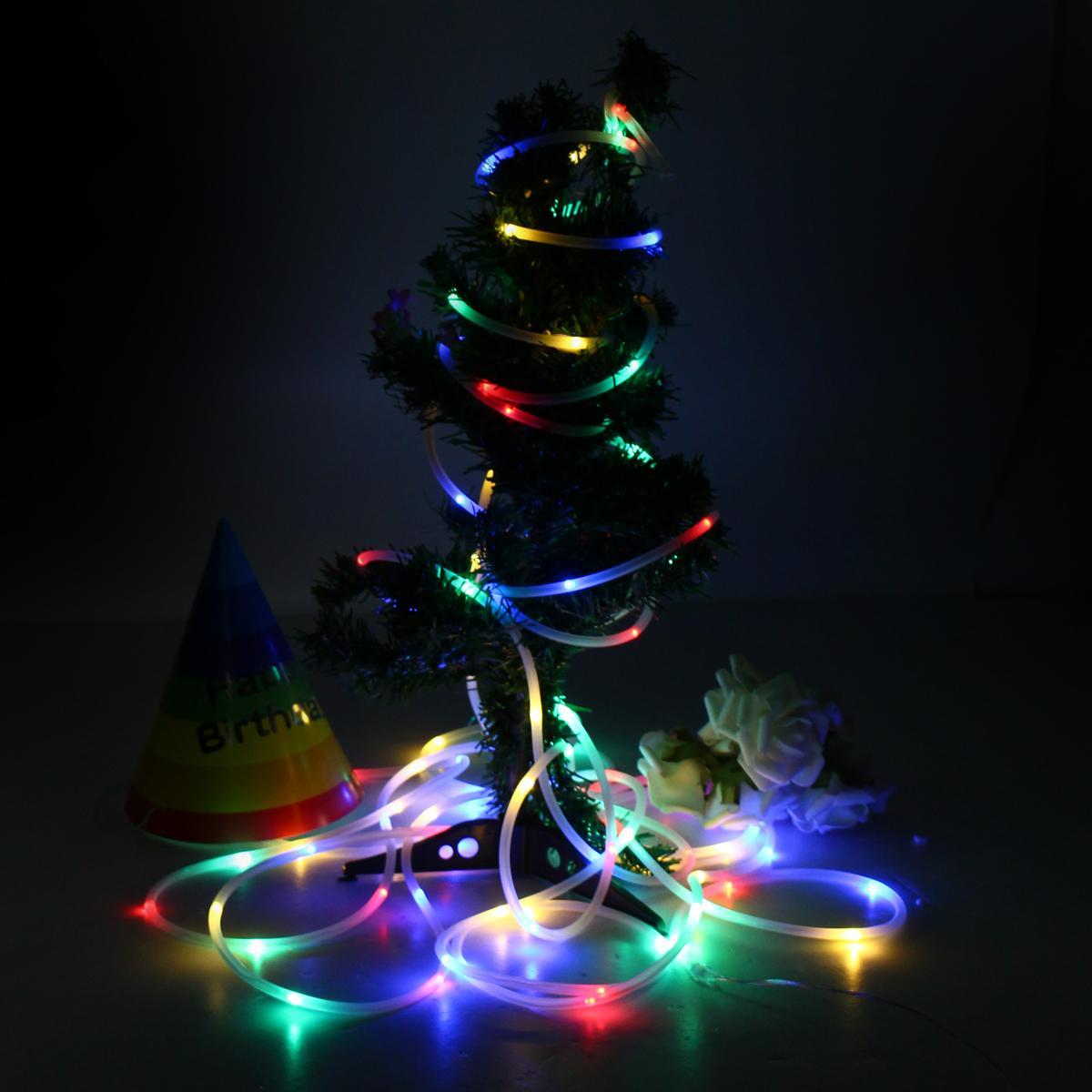 LED Rope Lights Battery Operated Waterproof 100 LED String Light + Remote Timer. 