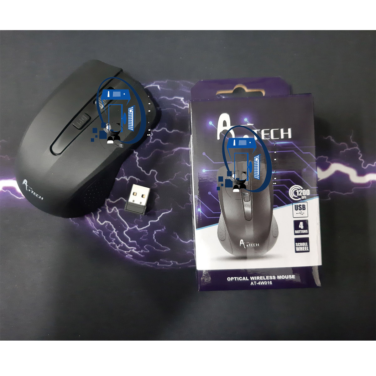 A.Tech 2.4G Wireless Mouse(Black) - Wireless Mouse