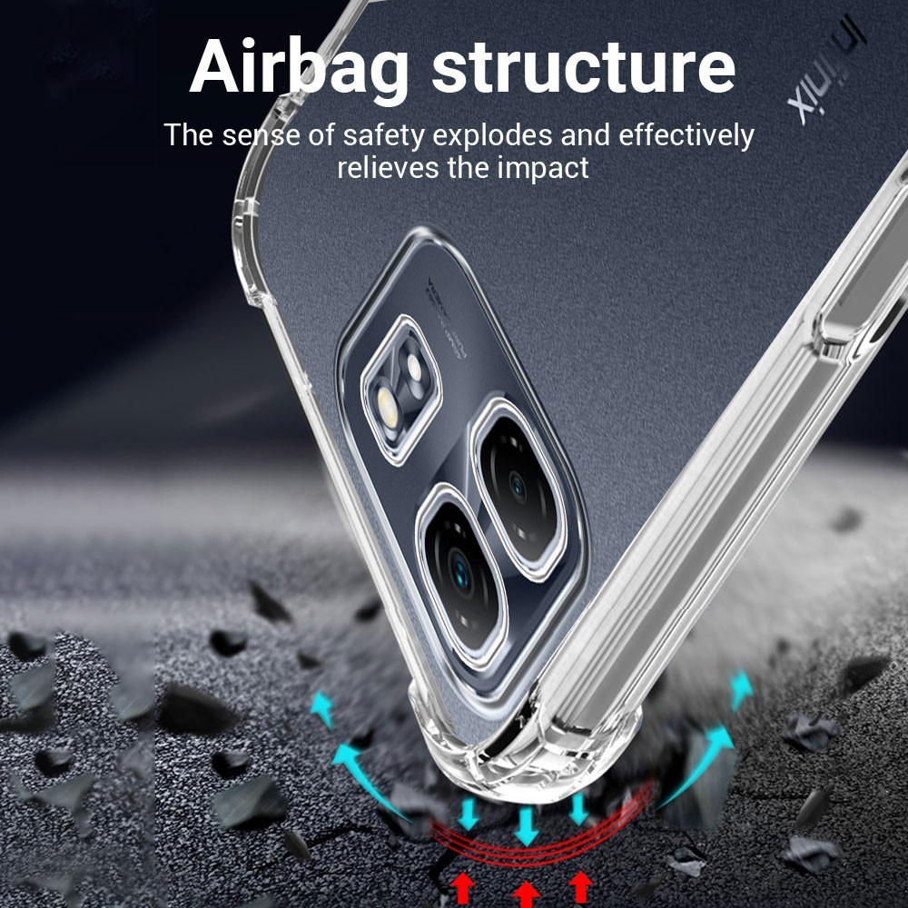 For Infinix Smart 9 / Hot 50i Case Clear Silicone Soft Phone Case For Infinix Hot 50i X6531 X6531B / Smart 9 X6532 Transparent Shockproof Back Cover. 