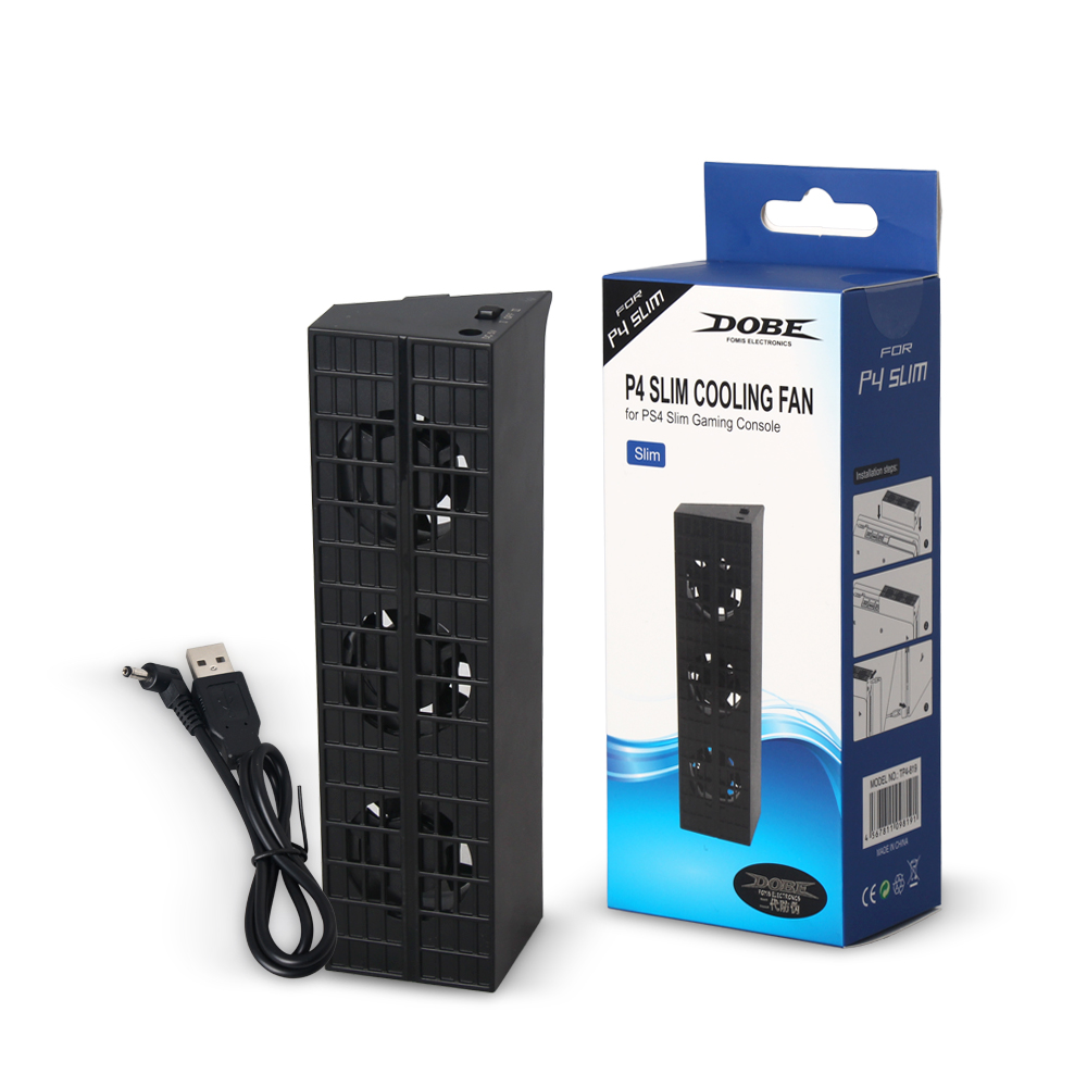 Temperature Control Cooling Fan for Sony PS4 Slim Cooler Game Accessories for PlayStation4 PS4 ,external Temperature Control Pad. 