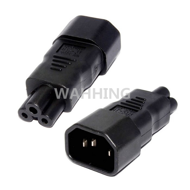 Universal Power Adapter IEC 320 C14 to C5 Adapter Converter C5 to C14 AC Power Plug Socket 3 Pin IEC320 C14 Connector HY1093