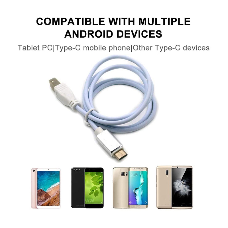 USB Type B Midi Cable To Type C Connector, Adapter Cable, Piano Audio Cable. 