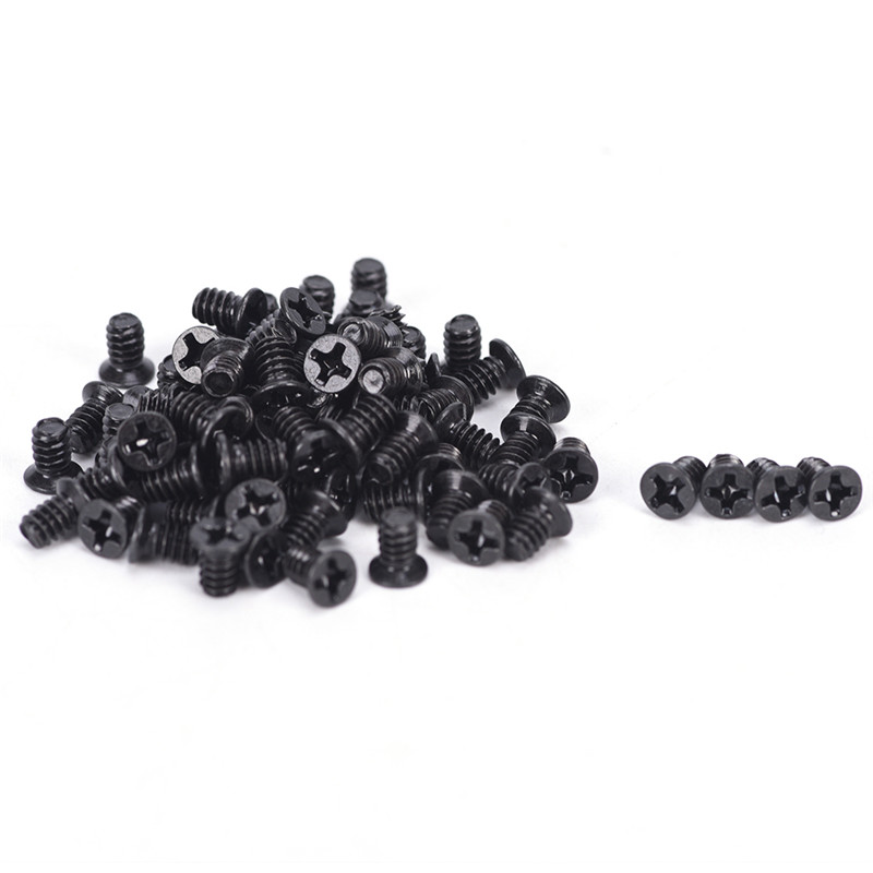 100PCS 3.5” Hard Drive HDD Tray Computer Chassis Hard Disk Black Screw For PC. 