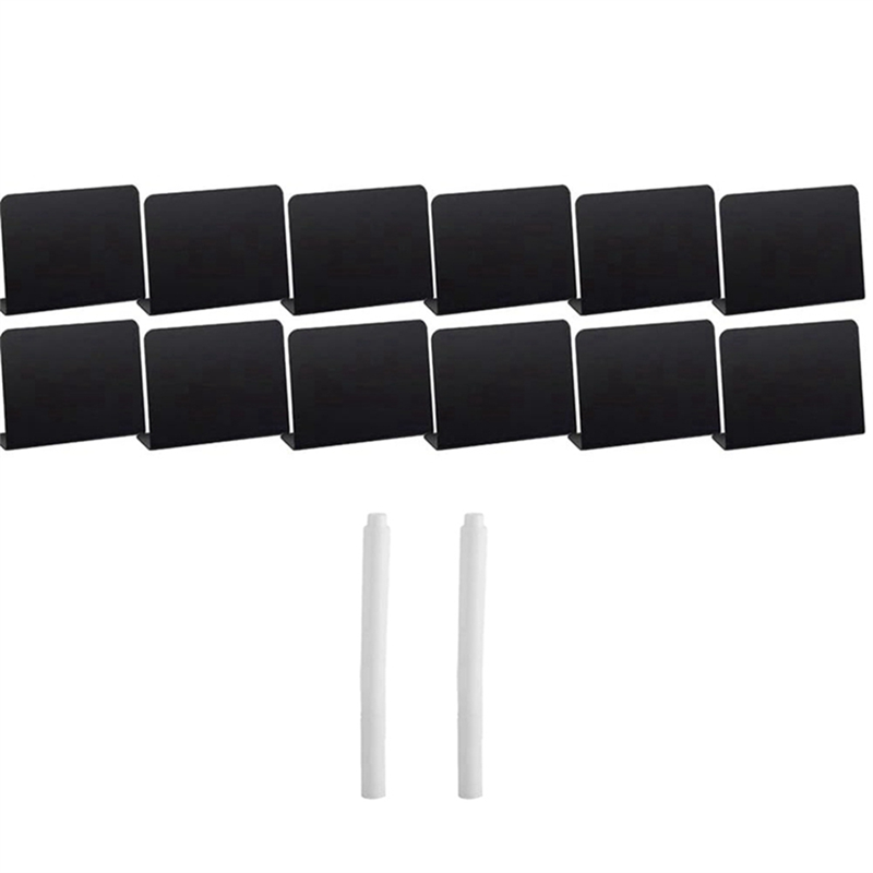 20PCS Mini Chalkboard Signs 4X3In for Chalk Sign for Food - - Buffet - Table Sign Chalkboard with 2 Chalk Marker