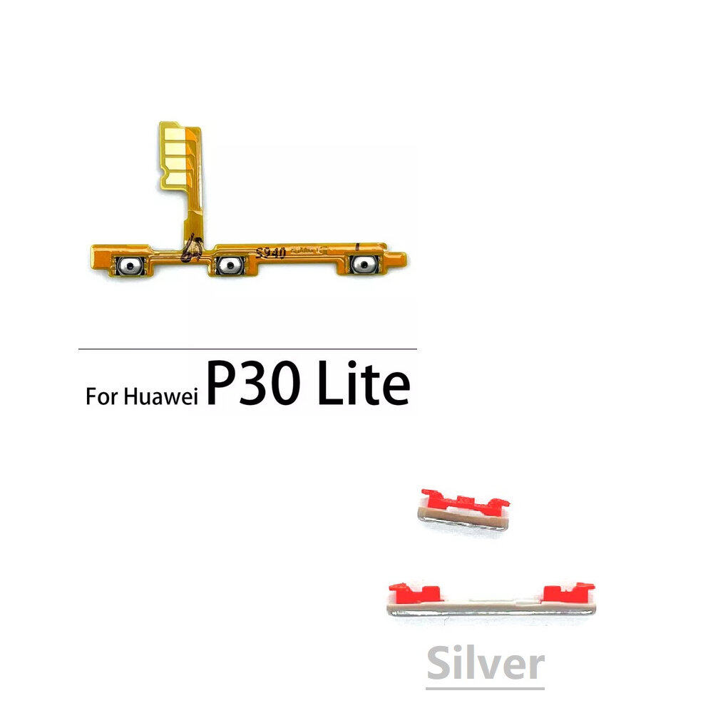 For P30 Lite Power on / off Switch Button Side Volume Up Down Buttons Flex Cable Replacement For Nova 4E