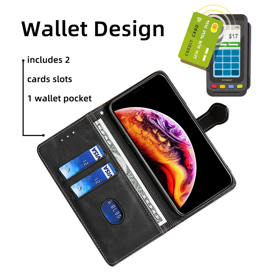 Case For  OnePlus Nord  casing  Flip leather magnetic phone case TPU back cover. 