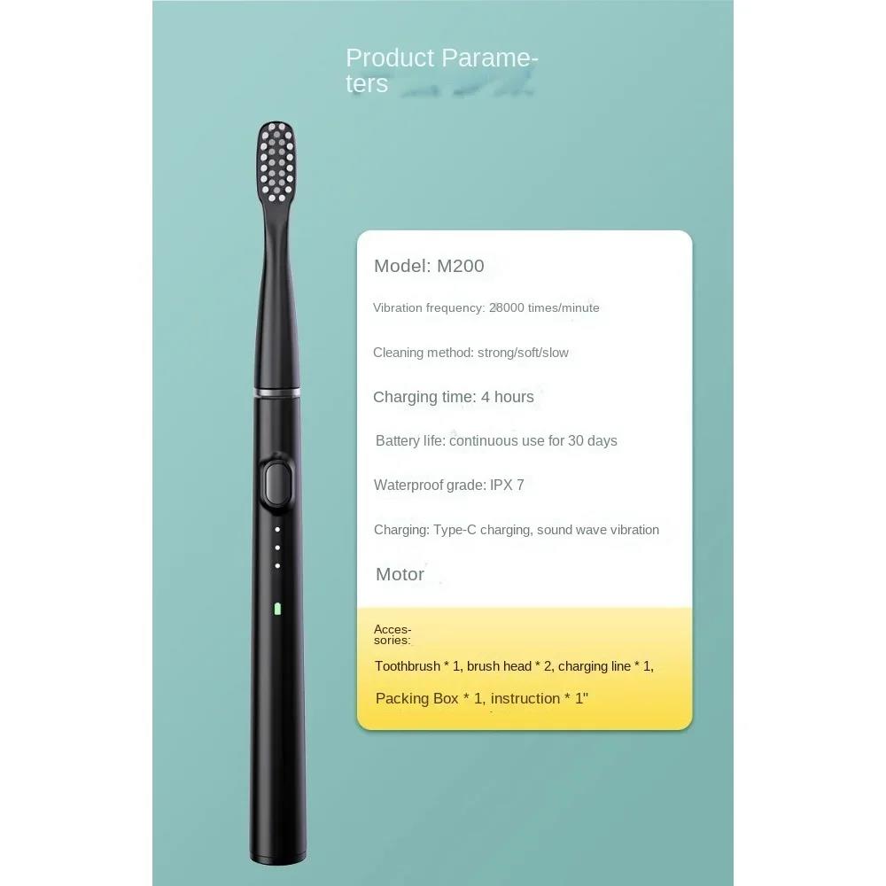 Electric Toothbrush Fine Branch Sonic Toothbrush Hollow Cup Motor Home Travel Toothbrush IPX7 Waterproof Electric Brush. 