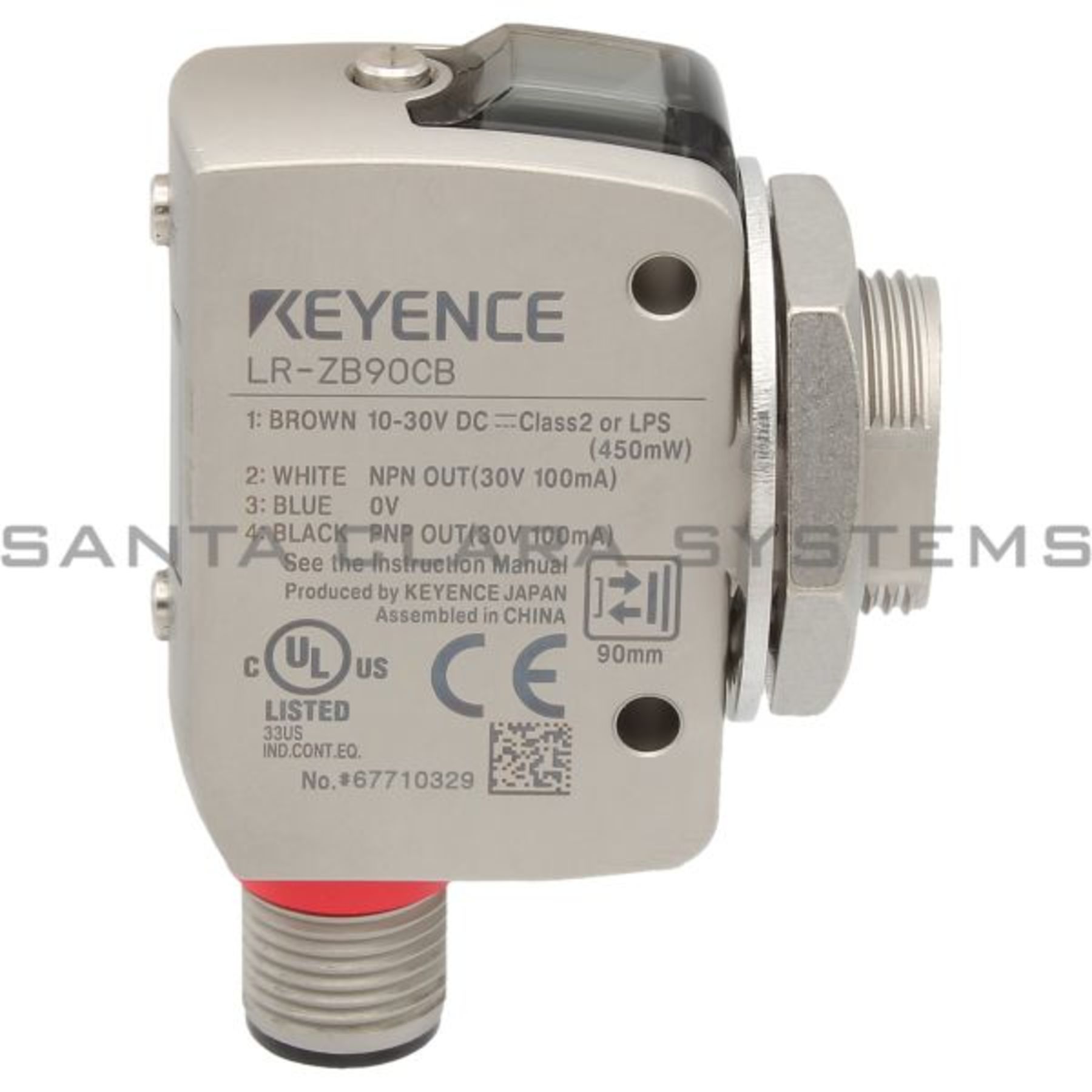 LASER SENSOR, 1M 24V, LR-ZB100CP. 