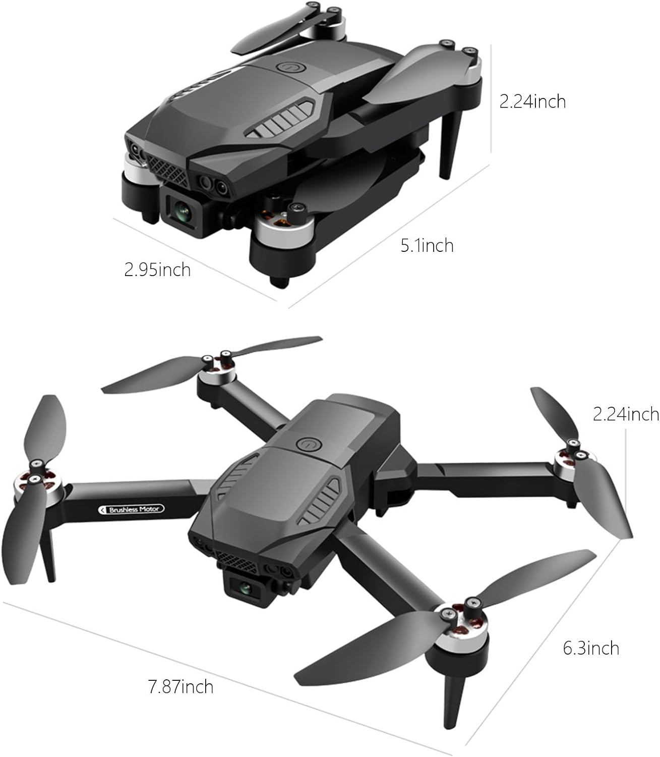 F198 Drones with Camera for Adults 4K, Remote Control Quadcopters, 120°FOV, Brushless Motor, 2.4G WiFi Transmission, Smart Return Home, Pr𝐨fessional FPV Drone for Beginner. 