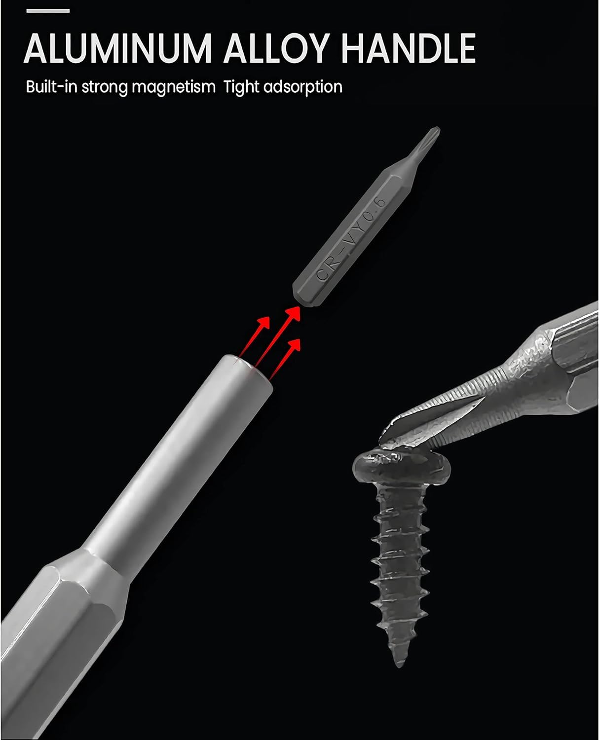 24 in 1 Precision Screwdriver Set, Manual Screwdriver Tool Set, CRV Magnetic Driver Bits Storage Box, Repair Tool Kit for Electronics Computer Watch Eyeglass. 
