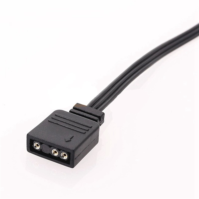 3X for 3PIN RGB to Standard ARGB 3-Pin 5V Adapter Connector RGB Cable for Fan/Lighting Node/Commander. 
