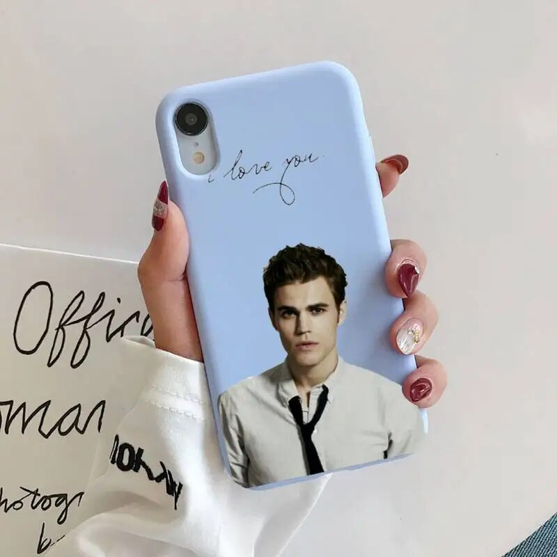 The Vampire Diaries Stefan Damon Salvatore Phone Case for iphone 13 12 11Pro Max X XS Max XR Soft Cover For iPhone 7 8 6 6SPlus. 