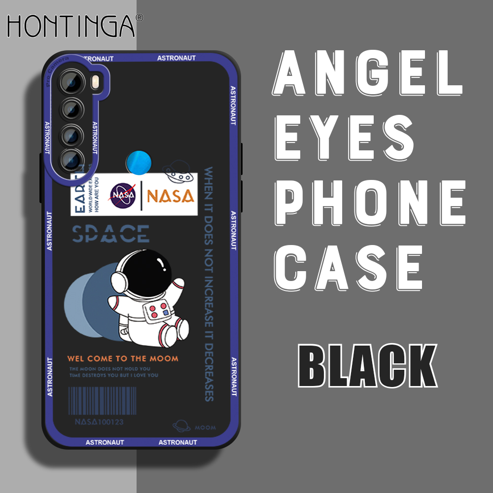 Hontinga for Redmi Note 8 Back Cover Space Astronaut Case Camera Protection Soft Silicone TPU Phone Cases