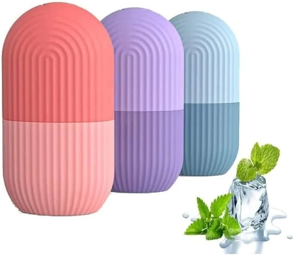 Ice Roller For Face, বিউটি ফেসিয়াল ম্যাসাজ আইস রোলার, মুখের জন্য গ্লো কিউব আইস রোলার, চোখের রিঙ্কেলের জন্য ত্বকের যত্নের সরঞ্জাম, ব্রণের পফনেস রিলিফ. 