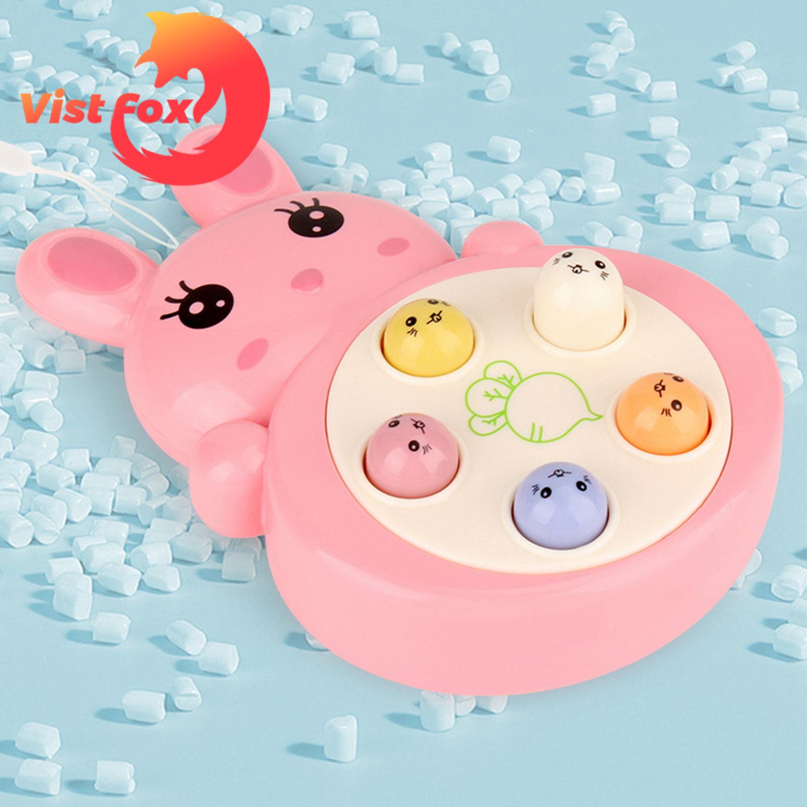 Vist Fox Whack-a-mole Toy Push to Play Whack-a-mole Toy with Hanging Rope. 