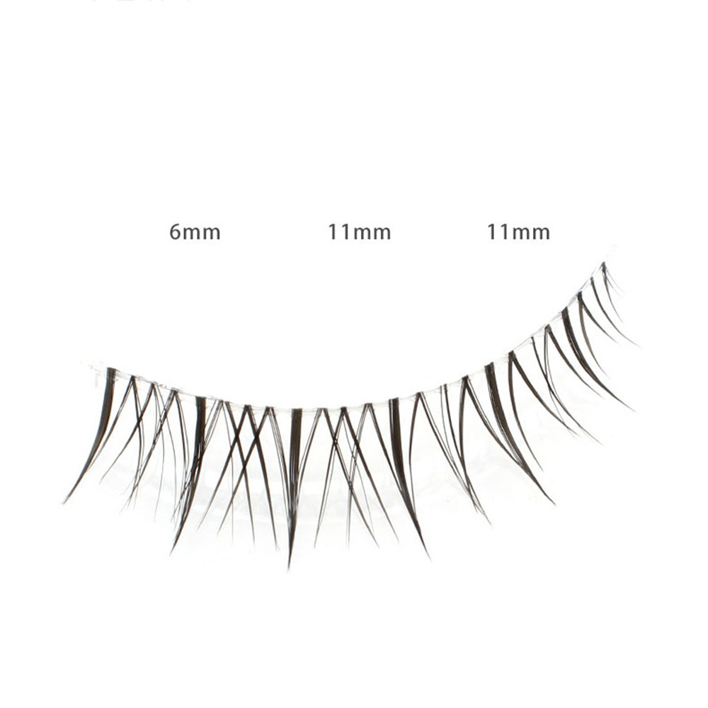 Short Eyelashes A/M Shape Spikes Cluster Eyelash Transparent Stem Eyelashes Eyelash Extensions Natural Korean False Eyelashes. 