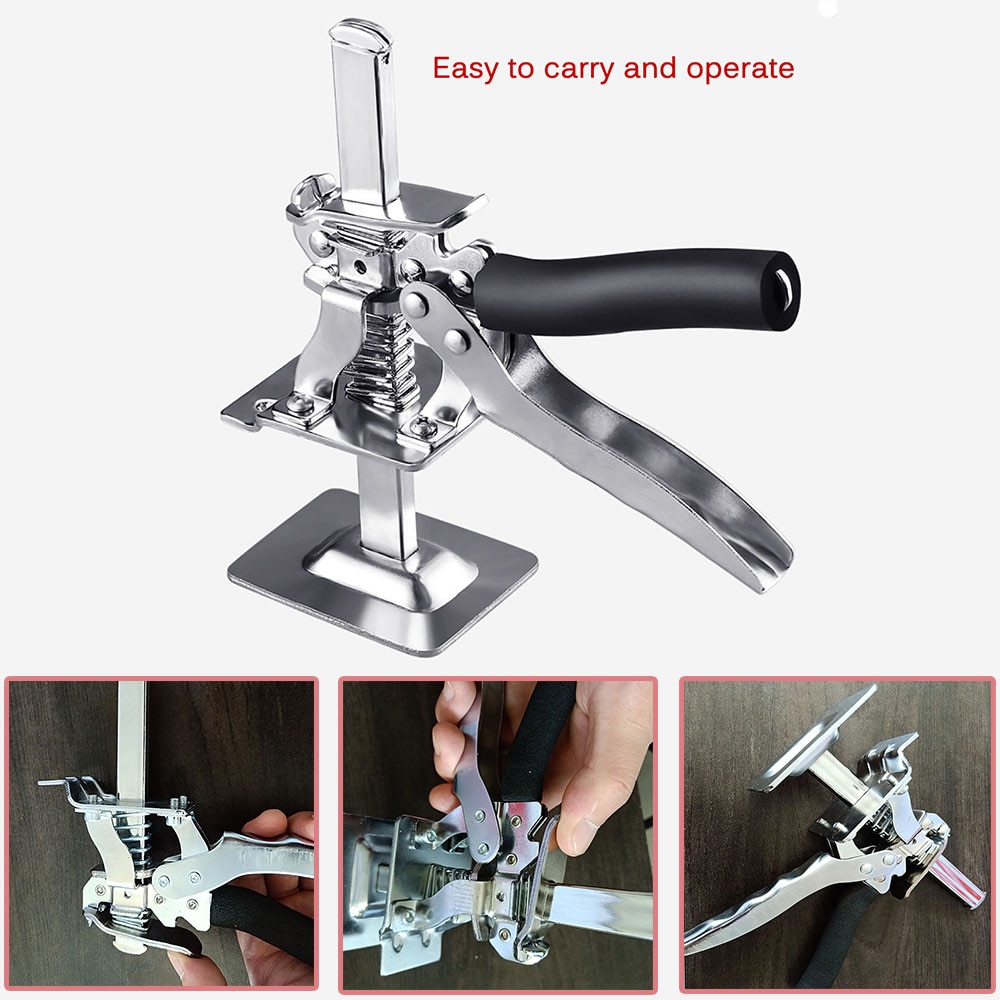 Tile Lifter Labor Saving Arm Hand Lifting Tool Strong Precision Clamping Tool Cabinet Jack Anti-slip Leveling Height Regulator. 