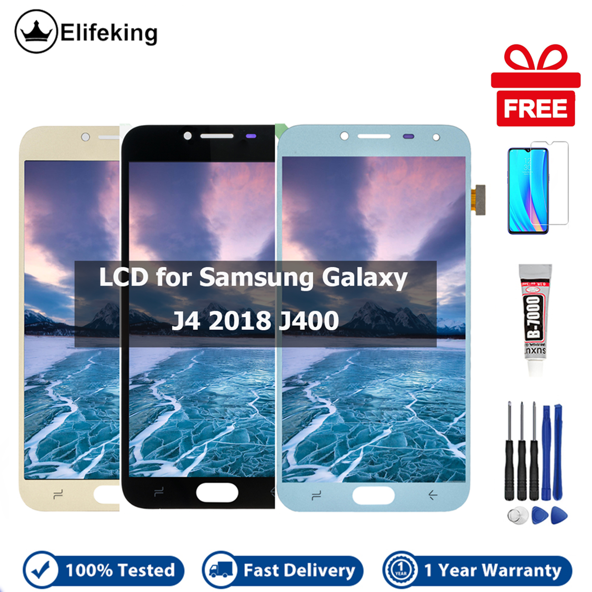 LCD Display Touch Screen Digitizer Assembly Replacement Parts For Samsung Galaxy J4 2018 j400