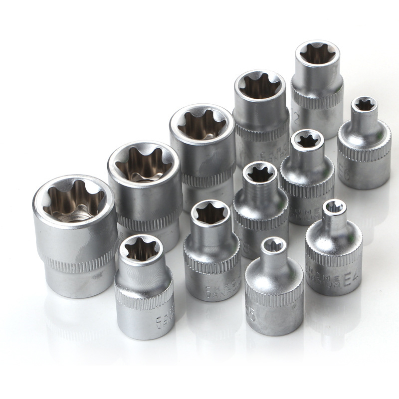 34Pcs Torx Socket Set Triple Square Socket Set Torx Bit Socket Set Star Bit Set Male Female Set. 