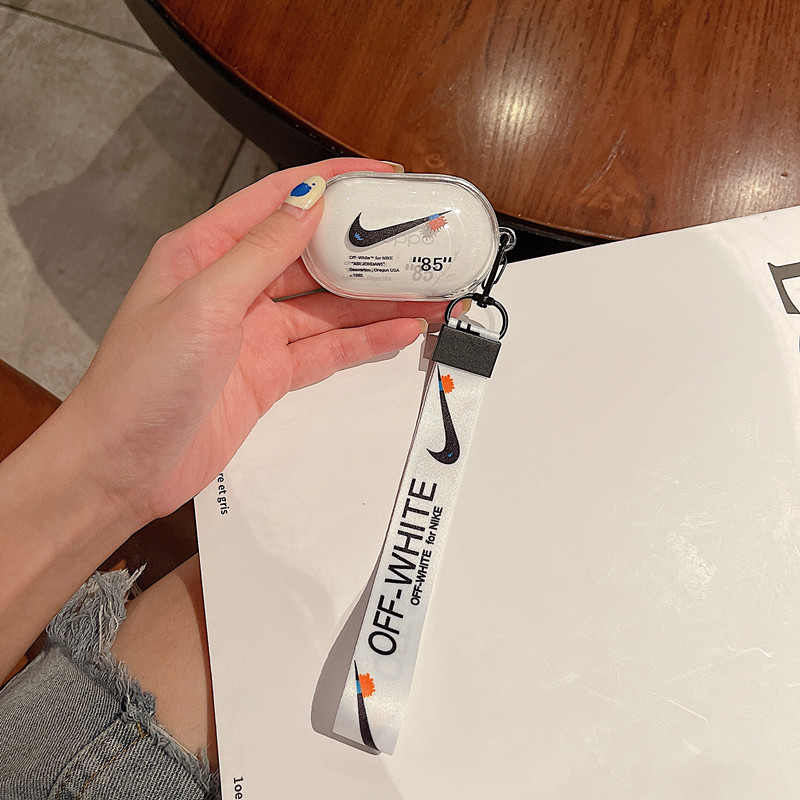 New Earphone Case For oppo enco buds Cute cartoon pattern soft shell Headset Protecte transparent Case For oppo enco w31 Lite Hand Strap. 