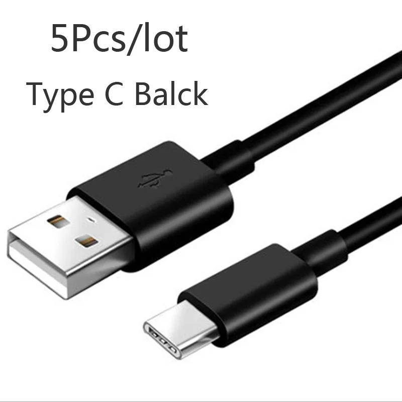5Pcs/lot Type C USB C Phone Cable For Samsung Galaxy Tab A7 lite S7 FE F22 F32 F12 M42 M32 M12 A22 5G Fast Charge Charger Cable