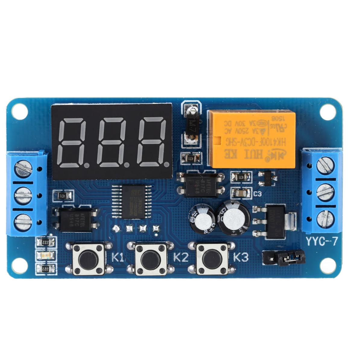 KOGEEK LED Display Automation Digital Dela-y Timer Control Relay Switch Module 3V/3.7V/4.5V/5V/6V