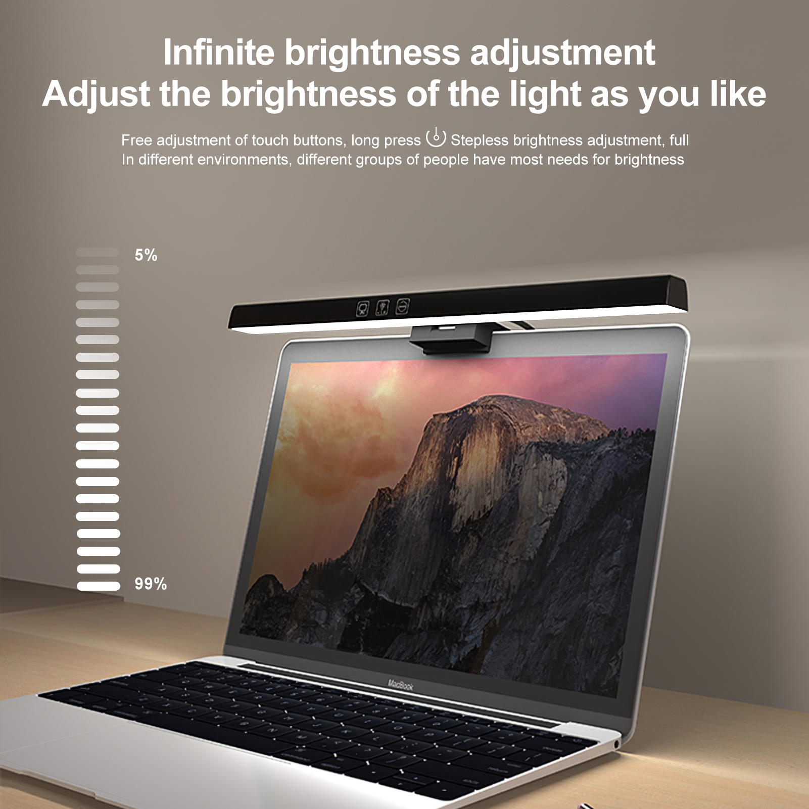 LED Light Dimmable USB Desk Lamps Monitor Laptop Screen Light Bar LED Desktop Table Lamp Eye Protection Reading Lamp Safe Portable. 