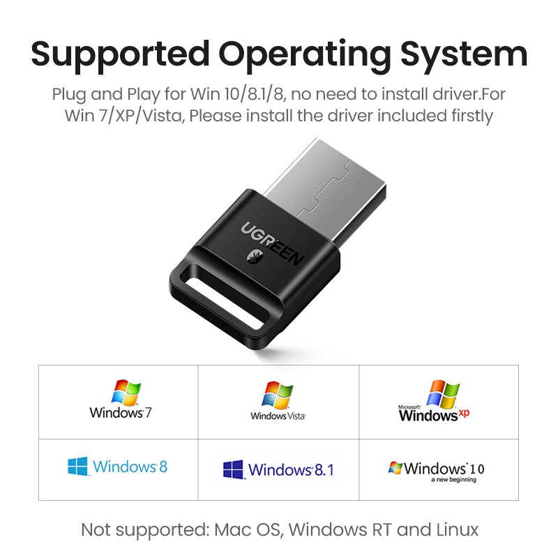 【NEW 5.3 Version UGREEN USB Bluetooth Transmitter Adapter Dongle aptx Wireless Headphone PC Music Receptor Audio Bluetooth Adapter. 