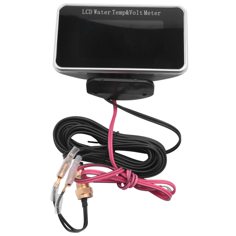 2 in 1 Car LCD Pressure Water Temperature Meter Buzzer Alarm M10. 