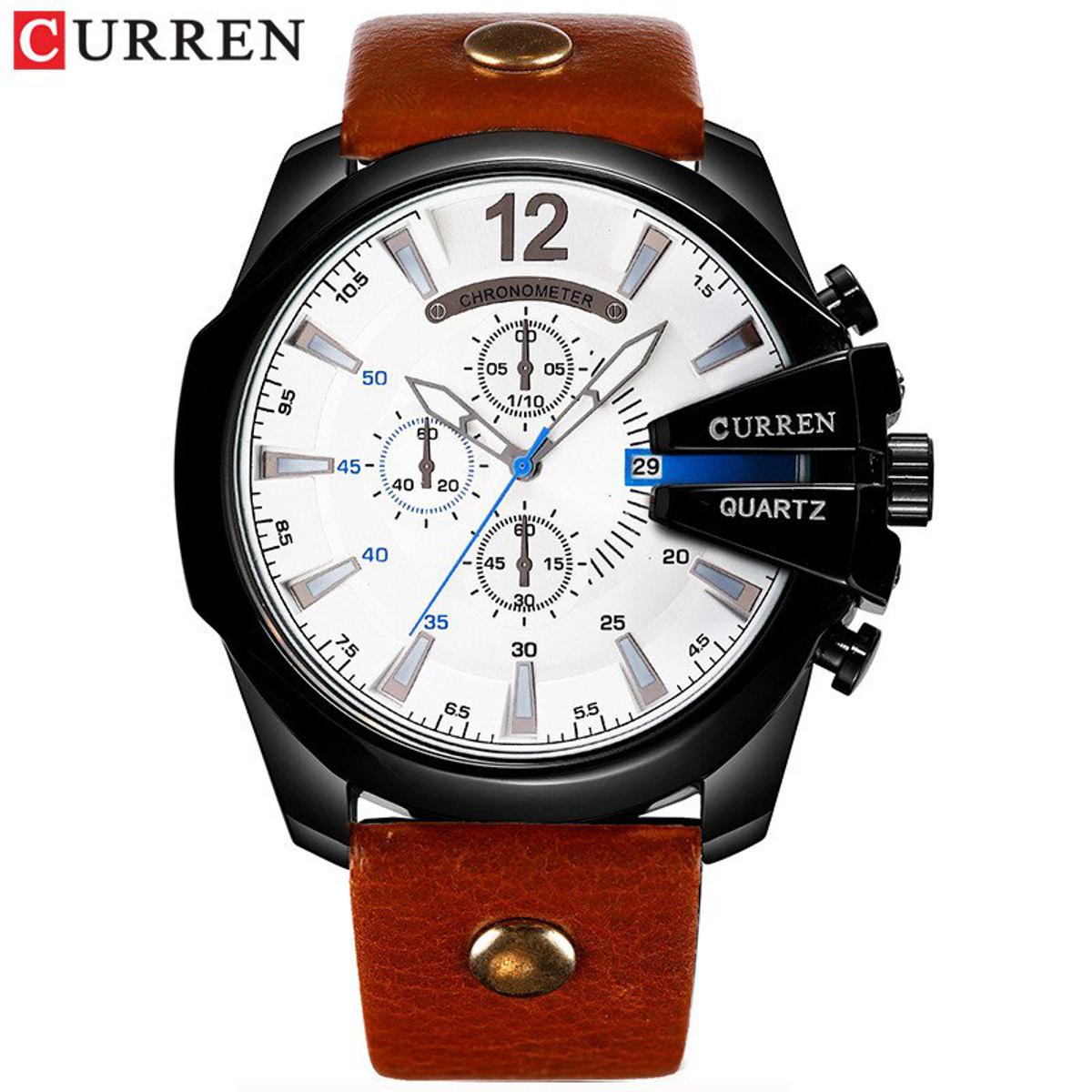 CURREN 8176 Masculino Men Watches Top Luxury Popular Brand Watch Man Quartz Watches Clock Men Wrist Watch 8176 With Box Daraz .bd